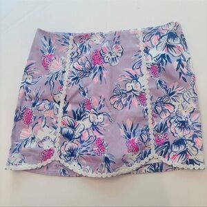 Lilly Pulitzer Trunks in the air Elephant verbena skort size 12 New